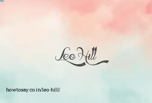 Leo Hill