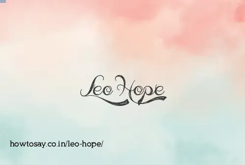 Leo Hope