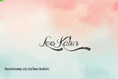 Leo Kalin