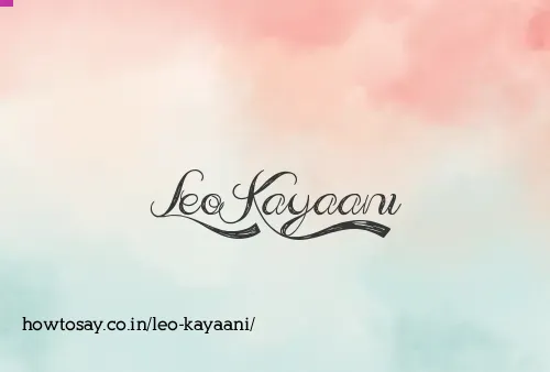 Leo Kayaani