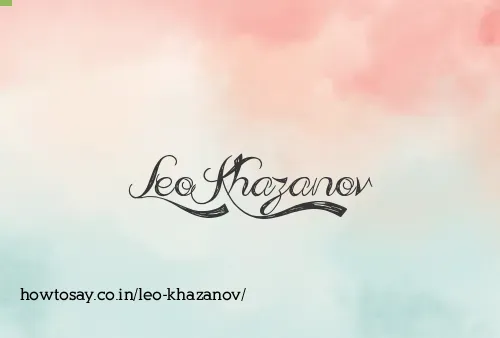 Leo Khazanov