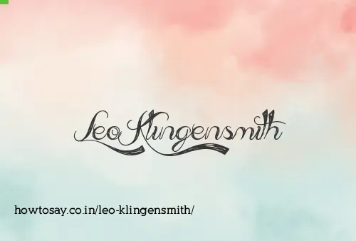 Leo Klingensmith