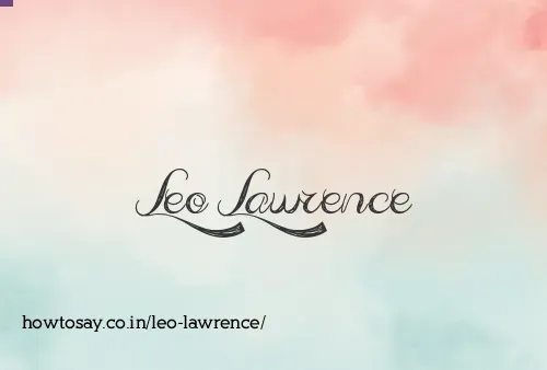 Leo Lawrence