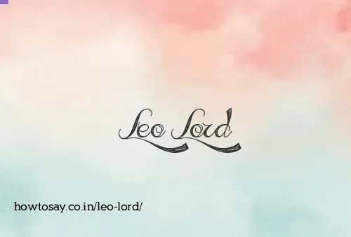 Leo Lord