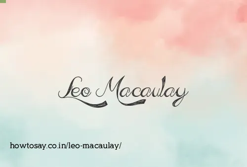 Leo Macaulay