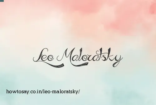 Leo Maloratsky