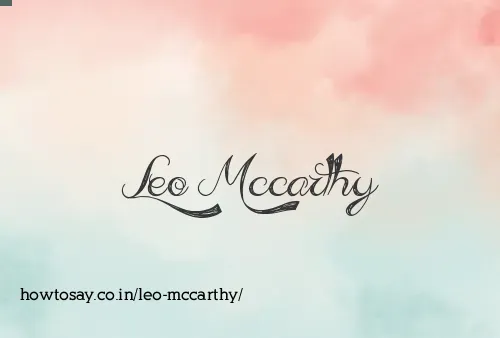 Leo Mccarthy