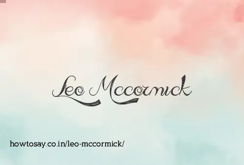 Leo Mccormick