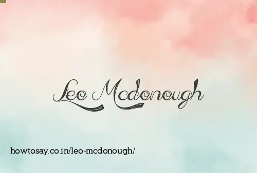Leo Mcdonough