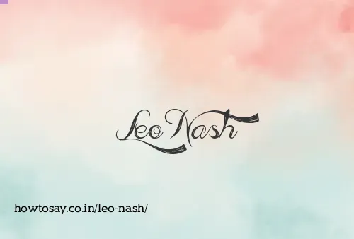 Leo Nash