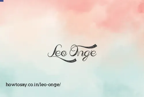 Leo Onge