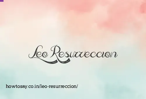 Leo Resurreccion