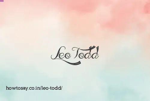 Leo Todd