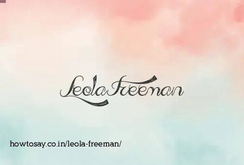 Leola Freeman