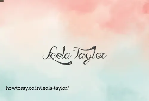 Leola Taylor