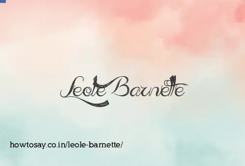 Leole Barnette