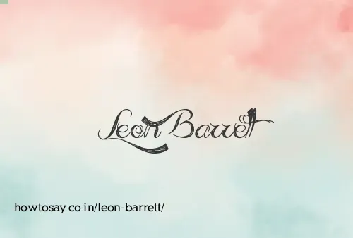 Leon Barrett