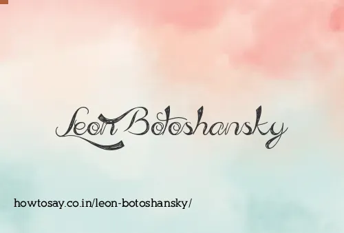 Leon Botoshansky