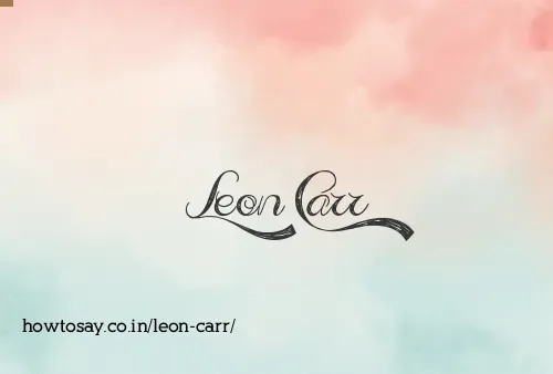Leon Carr