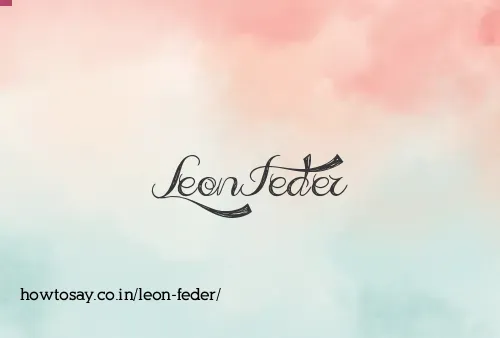 Leon Feder