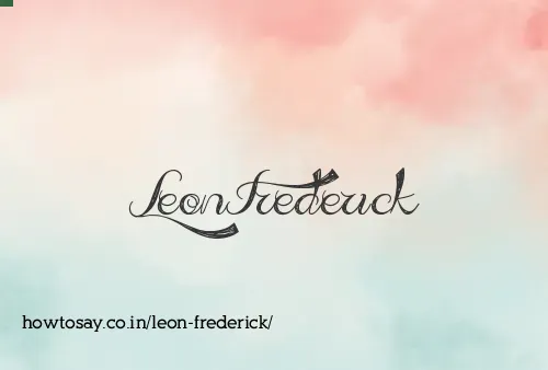 Leon Frederick