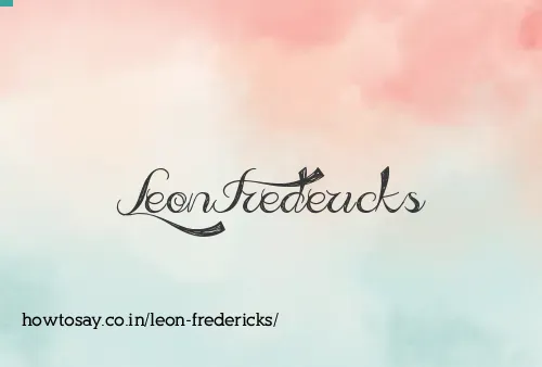 Leon Fredericks