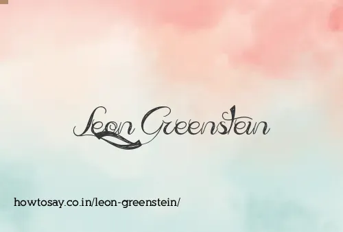 Leon Greenstein