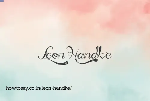 Leon Handke