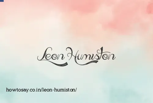 Leon Humiston