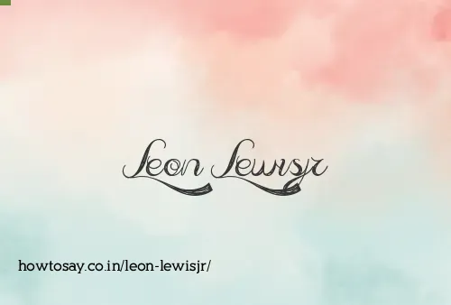 Leon Lewisjr