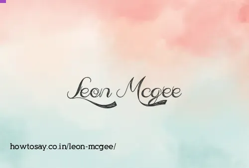 Leon Mcgee