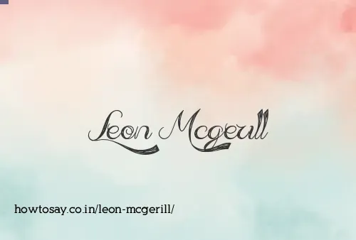 Leon Mcgerill