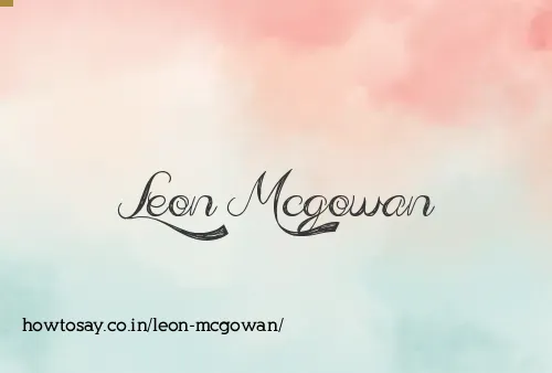 Leon Mcgowan
