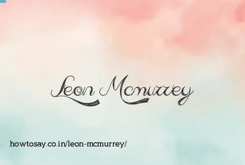 Leon Mcmurrey