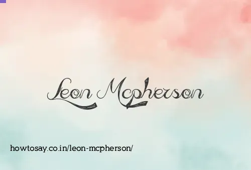 Leon Mcpherson