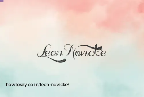 Leon Novicke