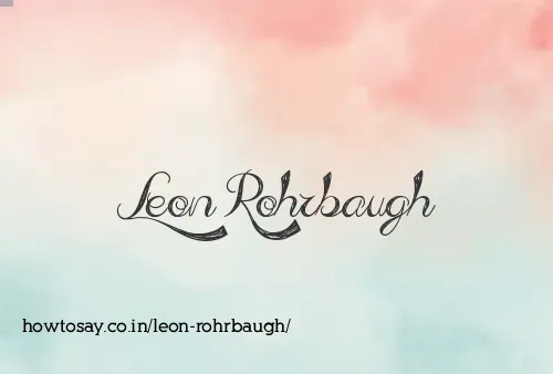 Leon Rohrbaugh