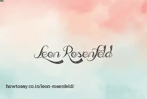 Leon Rosenfeld