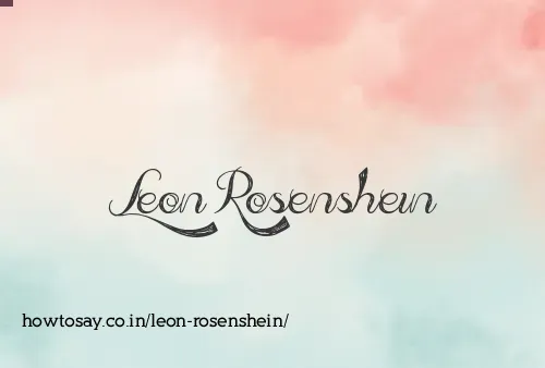 Leon Rosenshein