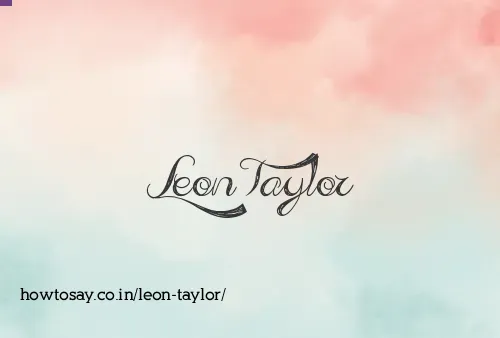 Leon Taylor
