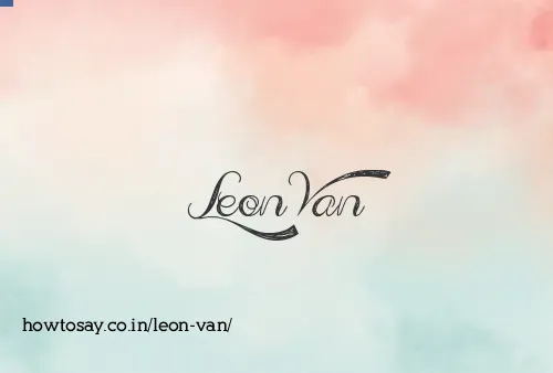 Leon Van
