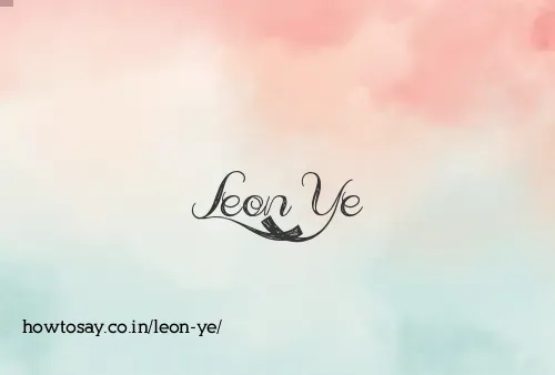 Leon Ye
