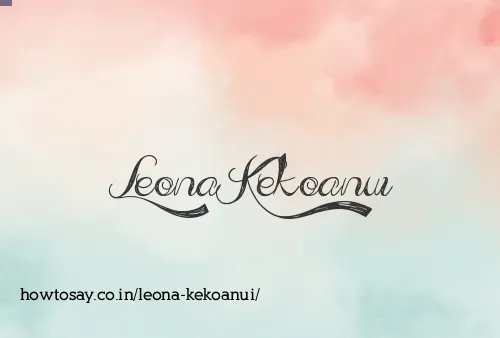 Leona Kekoanui