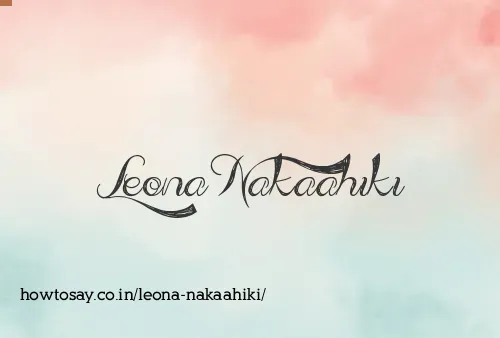 Leona Nakaahiki