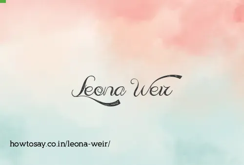 Leona Weir