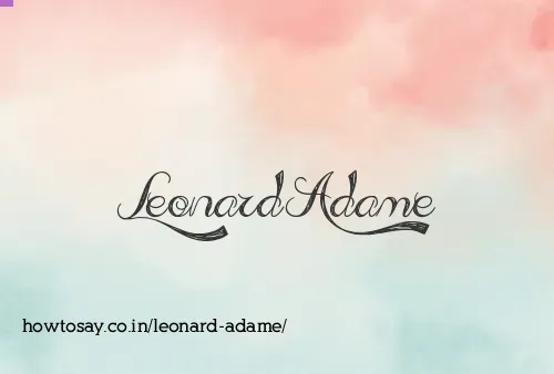 Leonard Adame