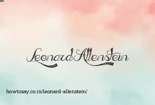 Leonard Allenstein