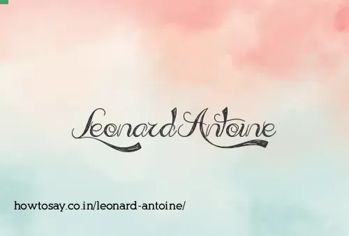 Leonard Antoine