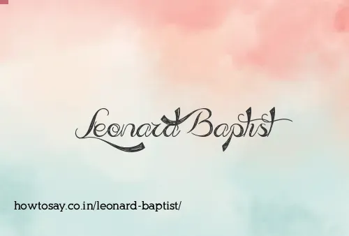 Leonard Baptist