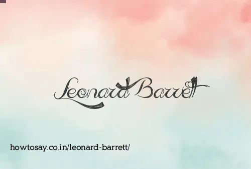 Leonard Barrett